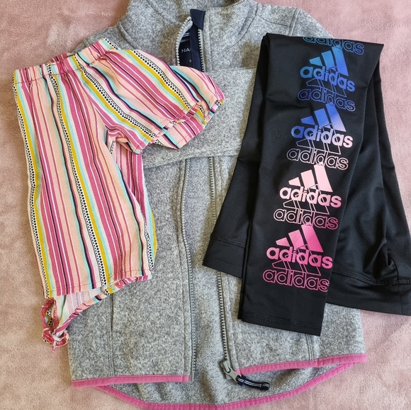 [BUNDLE!] Nautica Girls Grey/ Pink Fall Zip Fleece Sweater Size 7 - Picture 13 of 16